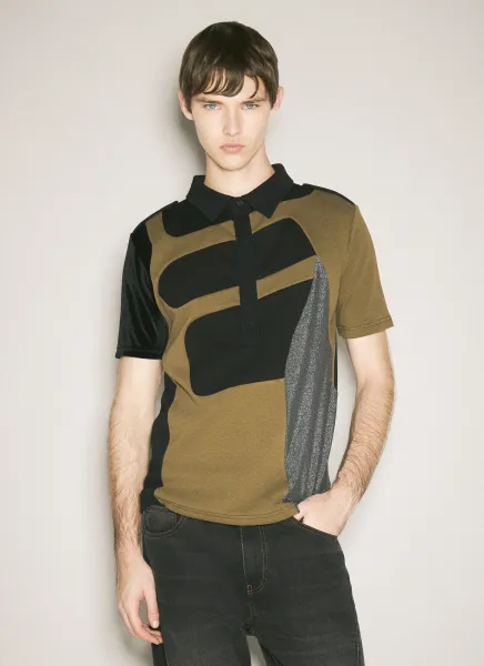 Patchwork Polo Shirt