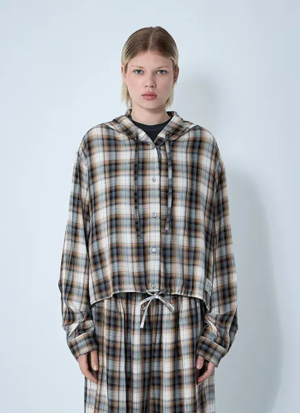 Hooded Check Shirt