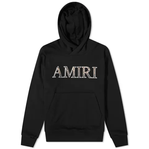 Leopard Appliqué Hoodie