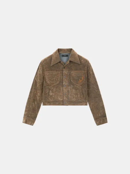 WOMEN - WOMEN'S FLOCK VINTAGE CUT DENIM JACKET - Fossil