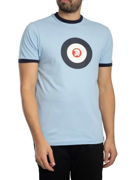 Trojan Target Logo Ringer T-Shirt