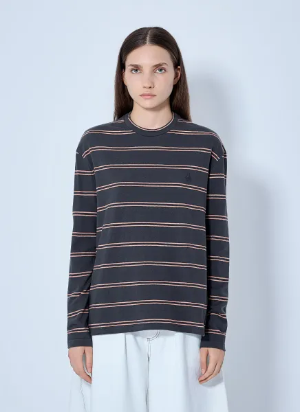Jil Sander Striped Long Sleeve T-Shirt