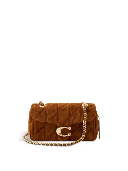 Coach Quilted Suede Tabby 20 Shoulder Bag Warm