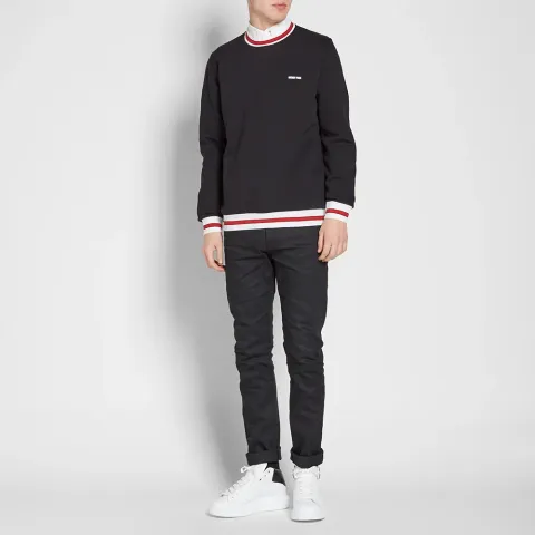Tipped Logo Crew Sweat