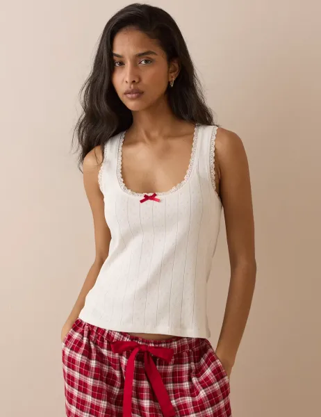 Nobody's Child Pure Cotton Pointelle Vest