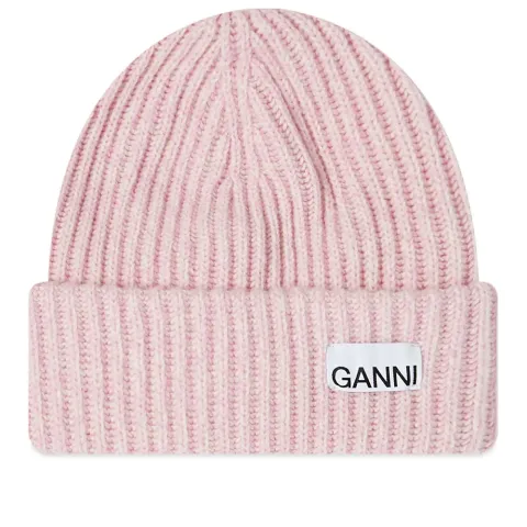 Logo Structured Rib Beanie