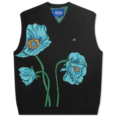 Floral Knit Vest