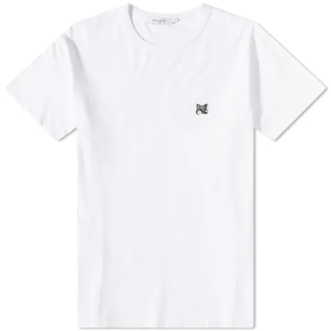 Maison Kitsuné Grey Fox Head Patch Classic T-Shirt