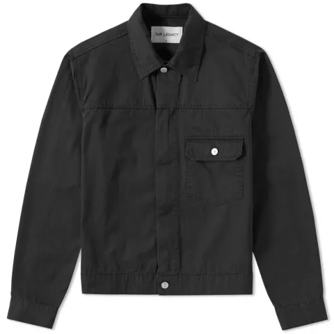 Hidden Zip Jean Jacket
