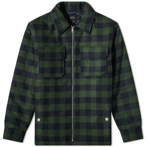 A.P.C. Ian Check Shirt Jacket