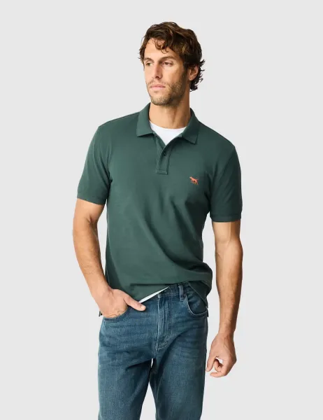 Rodd & Gunn Gunn Slim Fit Pure Cotton Polo Shirt Sage