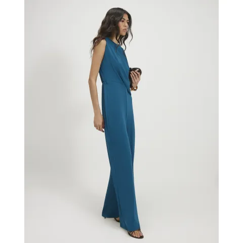 River Island Sleeveless Draped Jumpsuit