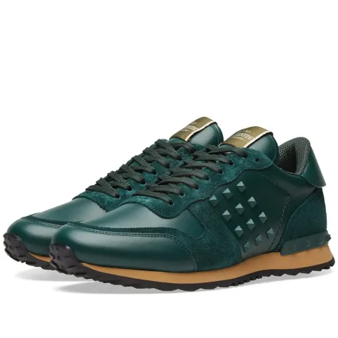 Leather Rockstud Sneaker