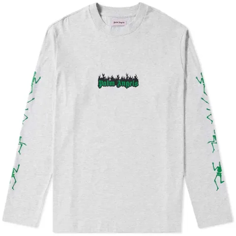 Long Sleeve Flaming Logo Tee