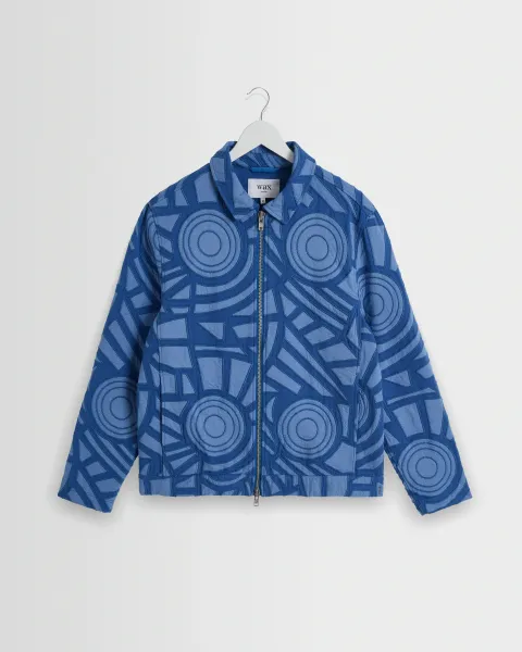 Park - Bright Blue Tonal Applique Jacket