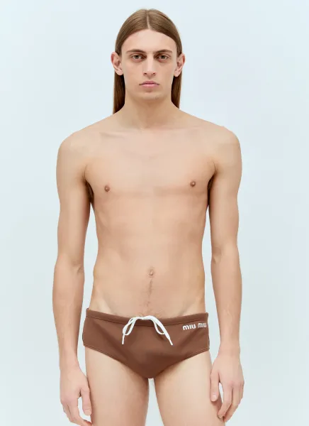 Logo Embroidery Bikini Briefs