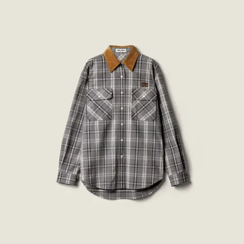 Checked flannel shirt