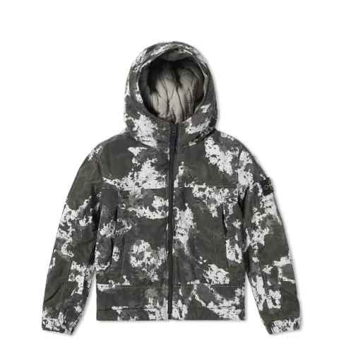 Nylon Metal Camouflage Hooded Jacket