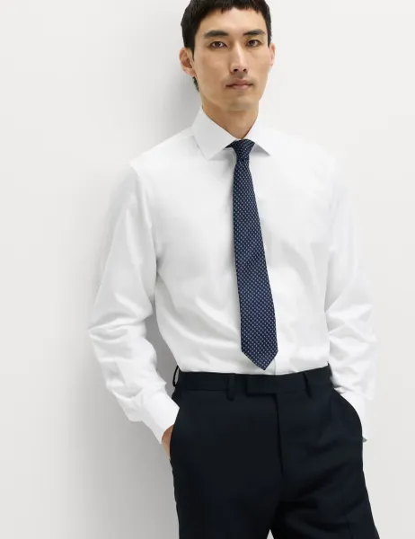 Marks & Spencer Regular Fit Ultimate Non Iron Cotton Shirt White