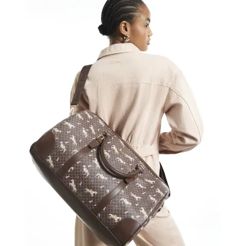River Island Monogram Horse Print Barrell Bag
