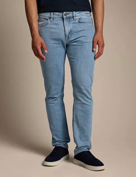 Boss Delaware Slim Fit Jeans Blue Denim