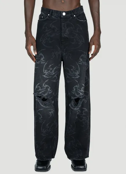 Laser Tribal Jeans