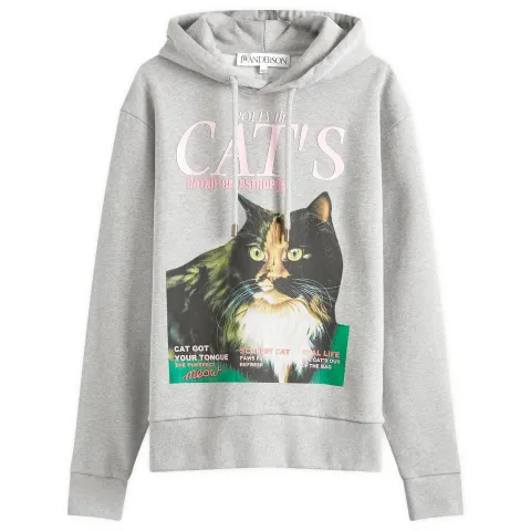 Cat Print Hoodie