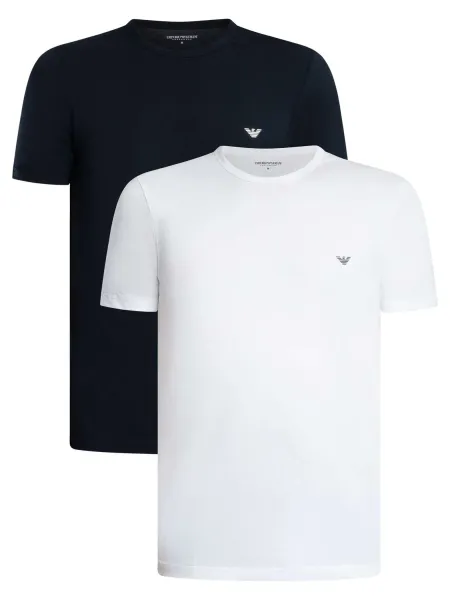 Emporio Armani 2 Pack Lounge Crew Regular T-Shirt