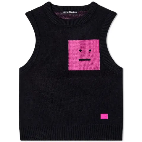 Kale Pop Face Sweater Vest