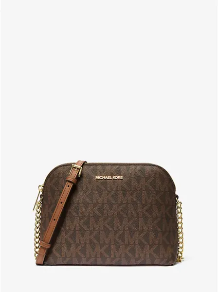 Michael Kors Cindy Signature Logo Dome Crossbody Bag