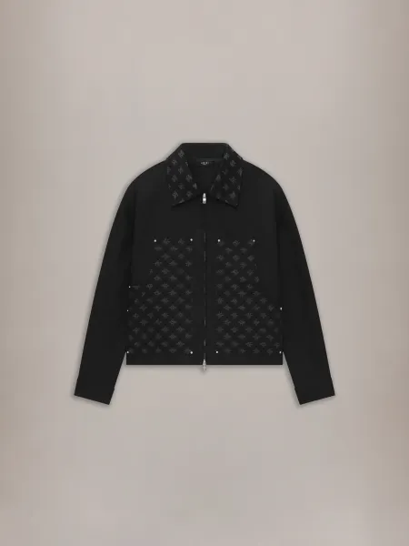 MA QUAD JACQUARD WORK JACKET - Black