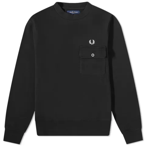 Button Down Pocket Sweat