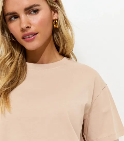 Women's Petite Mink Boxy Fit T-Shirt
