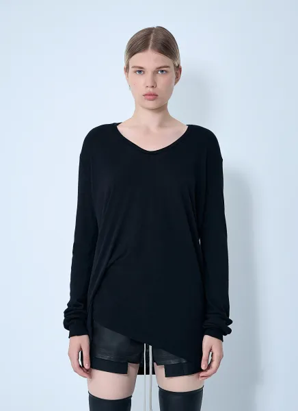 Hiked Long Sleeve Top