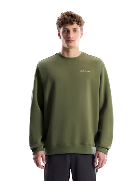Essential Logo Ribbed Sweatshirt Khaki