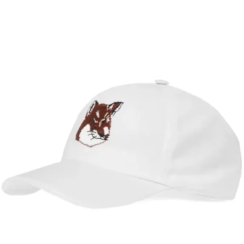Maison Kitsuné Large Fox Head Embroidery 6 Panel Cap