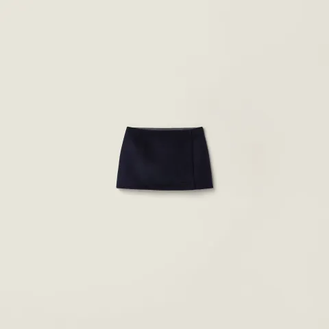 Velour miniskirt