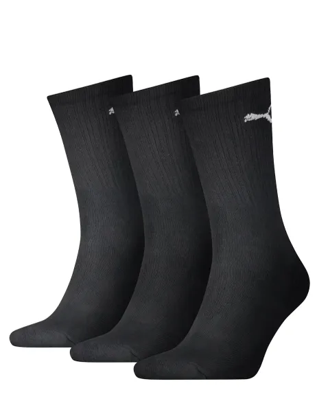 Puma 3 Pack Unisex Cotton Rich Crew Socks