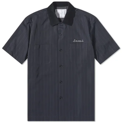 Chalk Stripe Bowling Shirt