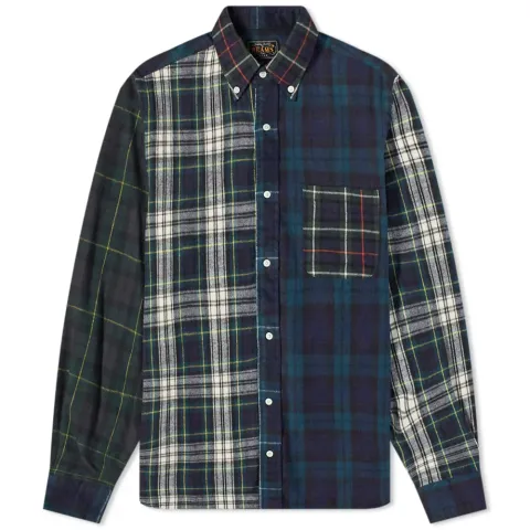 Shaggy Flannel Crazy Mix Check Shirt