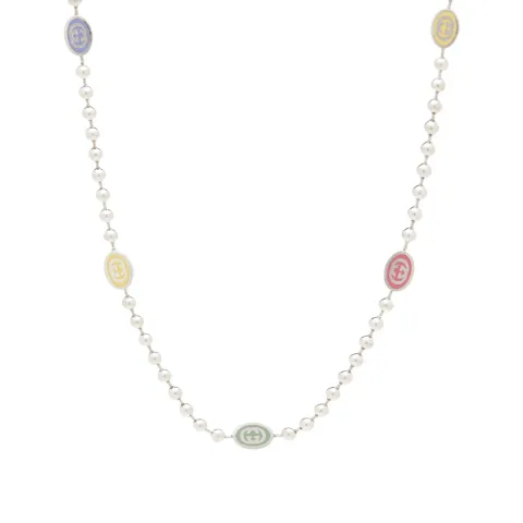 Gucci Interlocking G Enamel Necklace