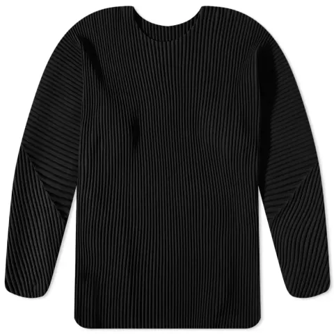 Long Sleeve Pleated Top