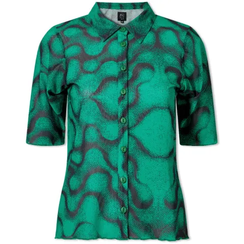 Squiggle Hyper Mesh Top