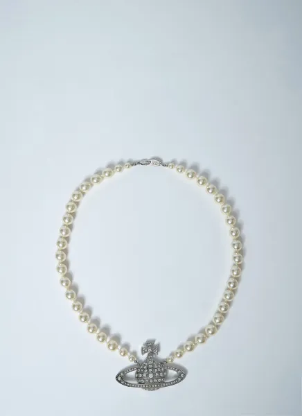 Bas Relief Pearl Necklace