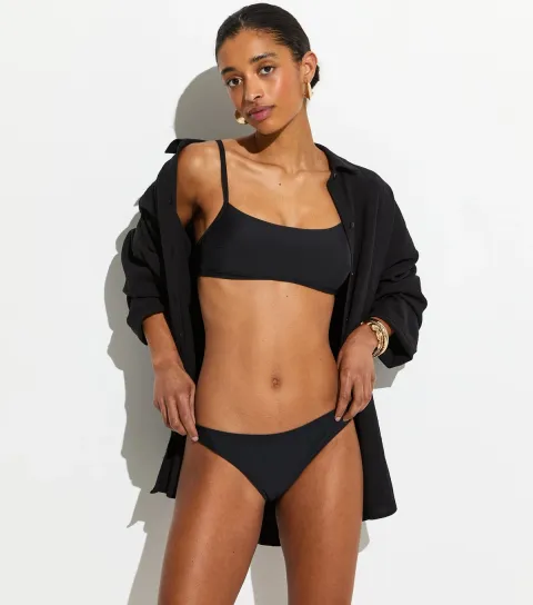 Women's Black Bandeau Bikini Top