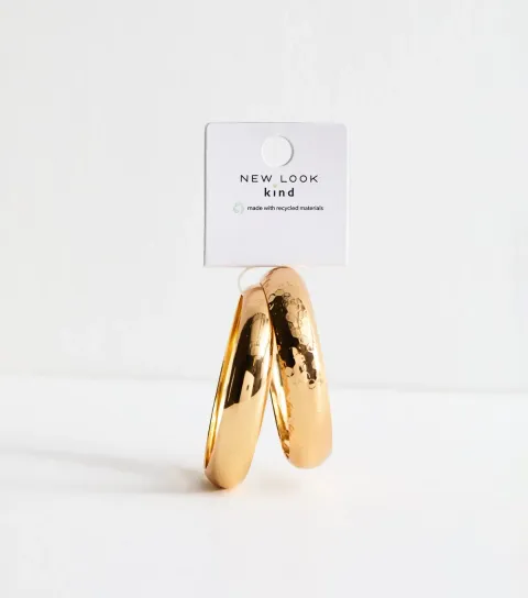 New Look Pack of 2 Gold Tone Chunky Bangles