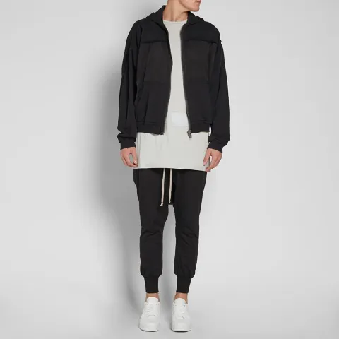 Raw Edge Zip Hoody
