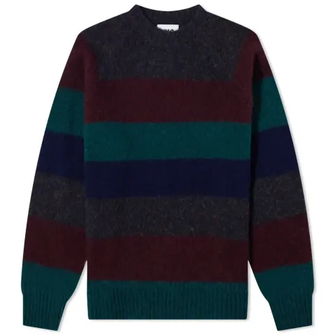 Suedehead Stripe Crew Knit