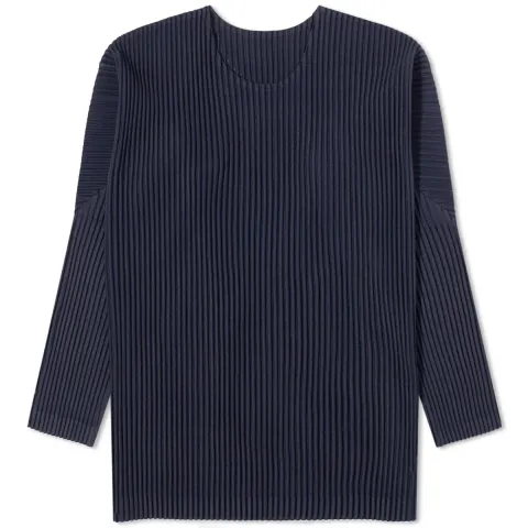 Pleated Long Sleeve T-Shirt