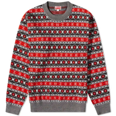 Logo Jaquard Crew Knit